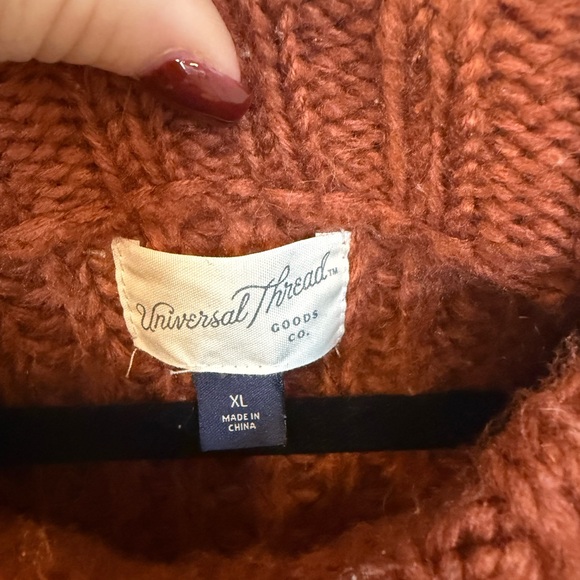 Universal Thread Women's Knit Sweater - Warm Rust - Picture 3 of 3
